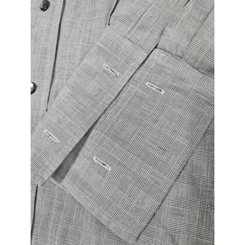 Pendleton Plus Women's 16W Grey Glen Plaid Button Down 100% Cotton Long Sleeve - Picture 4 of 12